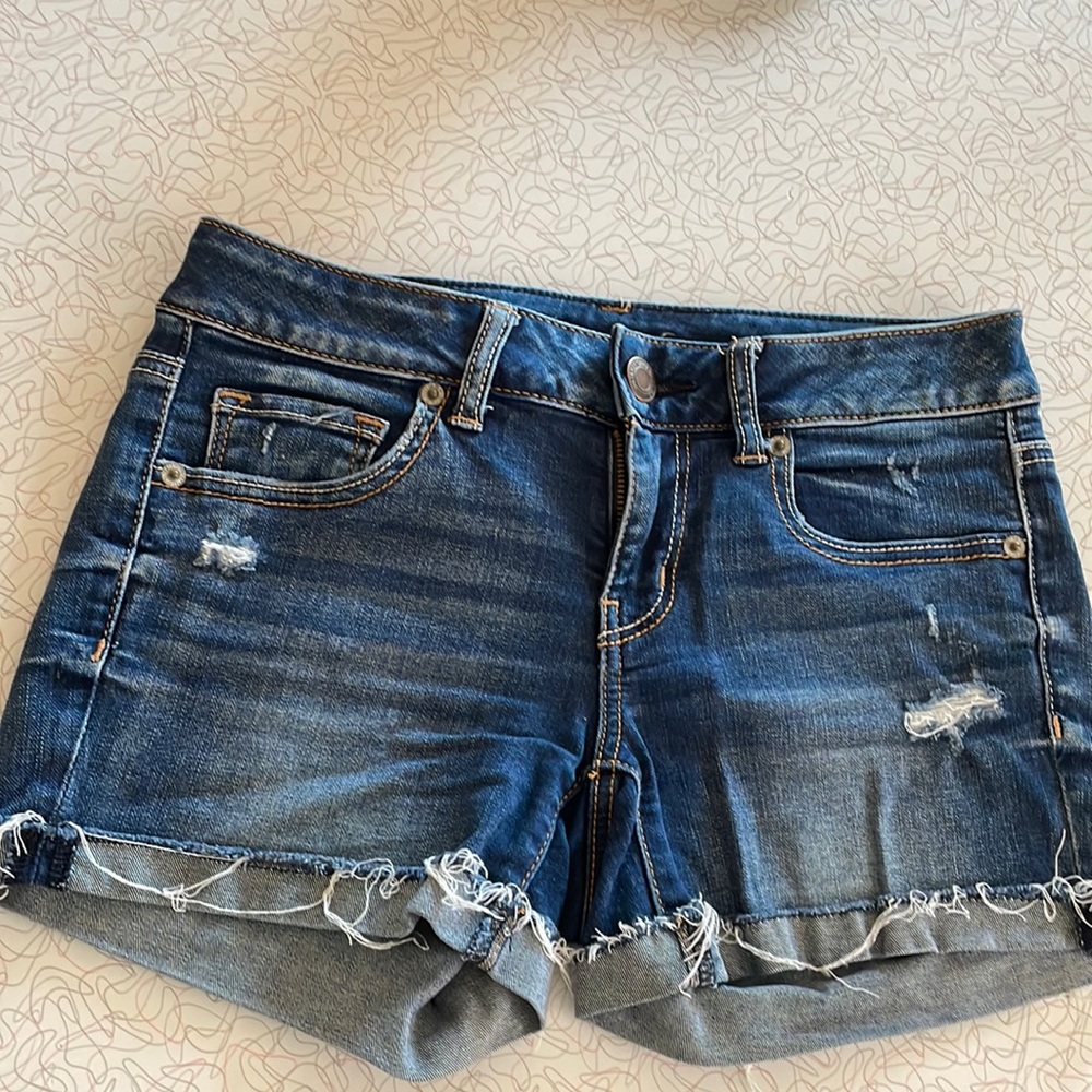 Denim shorts
